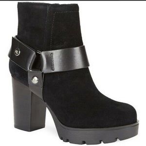 Karl Lagerfeld Paris FANETTA Harness Boot - Black